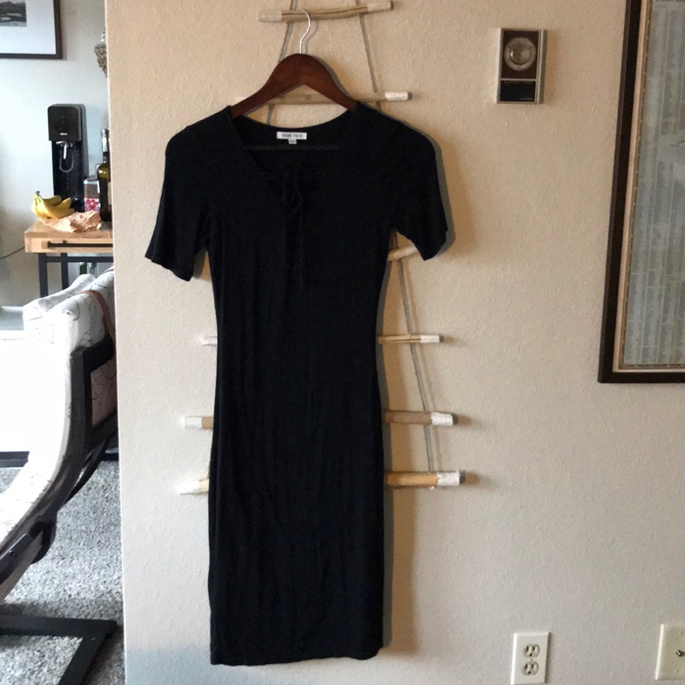 Velvet torch(sold on hautelook) black shirt dress